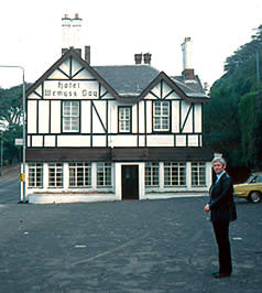 Dr Jim Messer in 1979 outside the Wemyss Bay Hotel