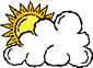 Sun and cloud