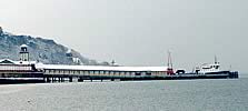 One of the CalMac ferries at the Wemyss Bay pier